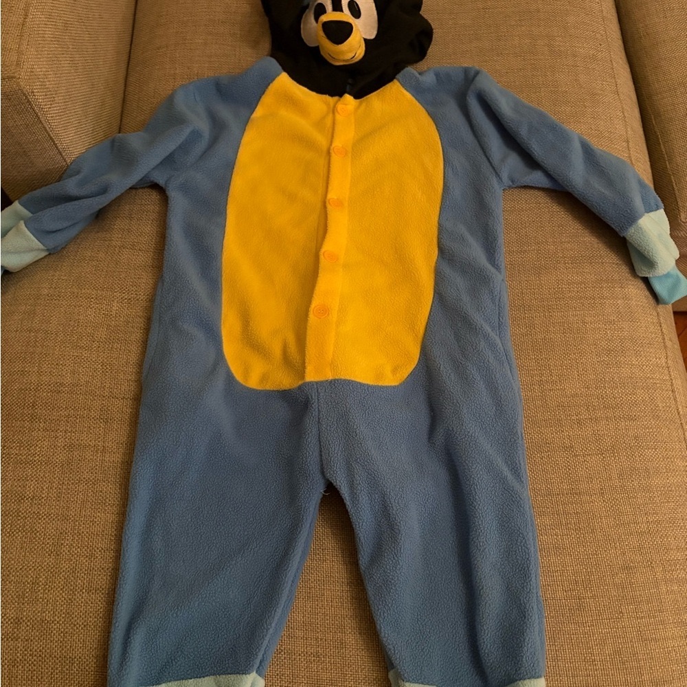 Blue and Yellow Bear Onesie Costume